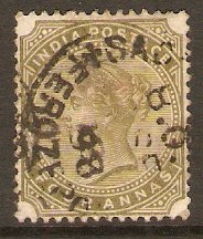 India 1882 4a Slate-green. SG96.